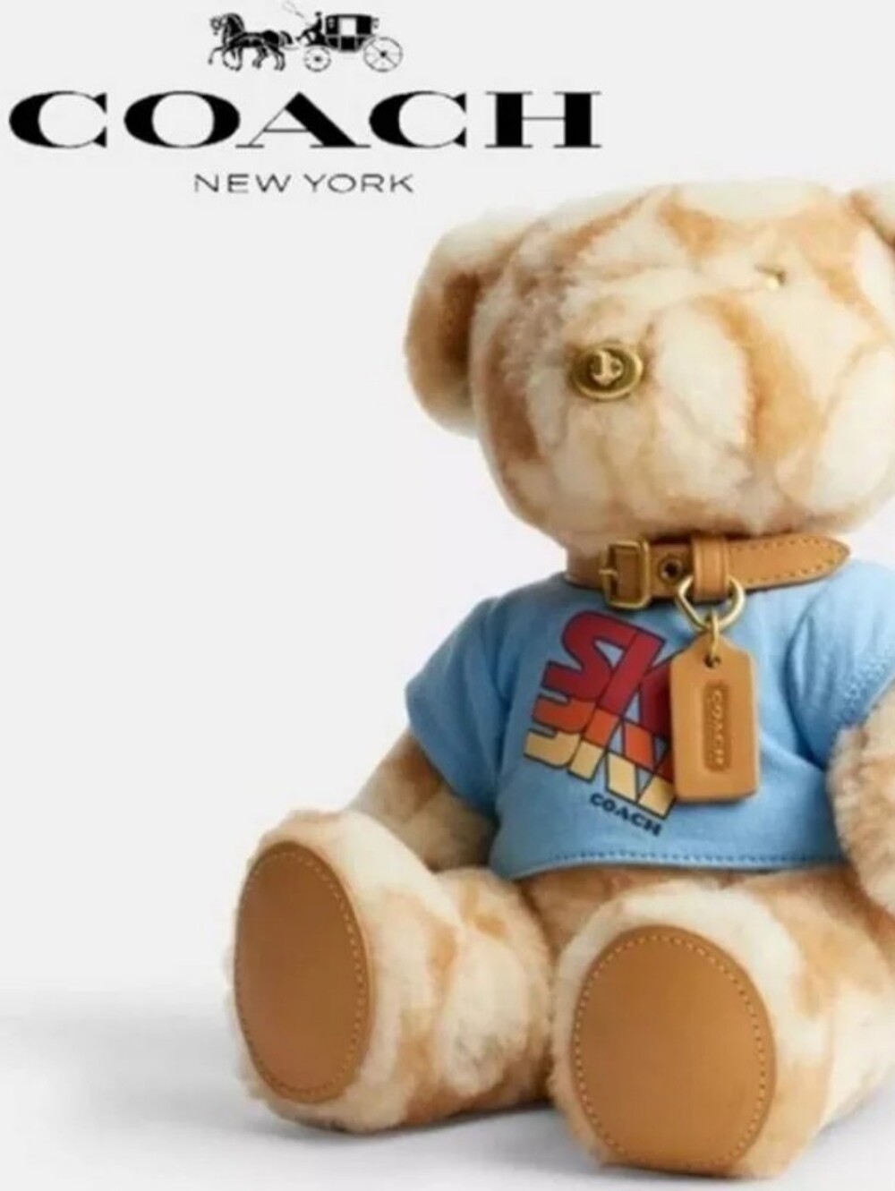 Coach Brand New Ski Bear Collectible In Signature Shearling C7059 - In Wrapping